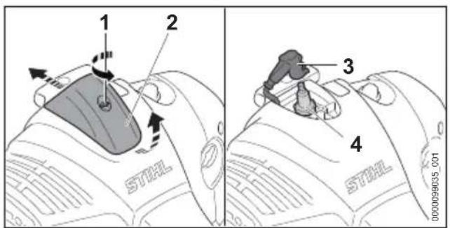 STIHL FS 361 CM - Nettoyage de la bougie - 1