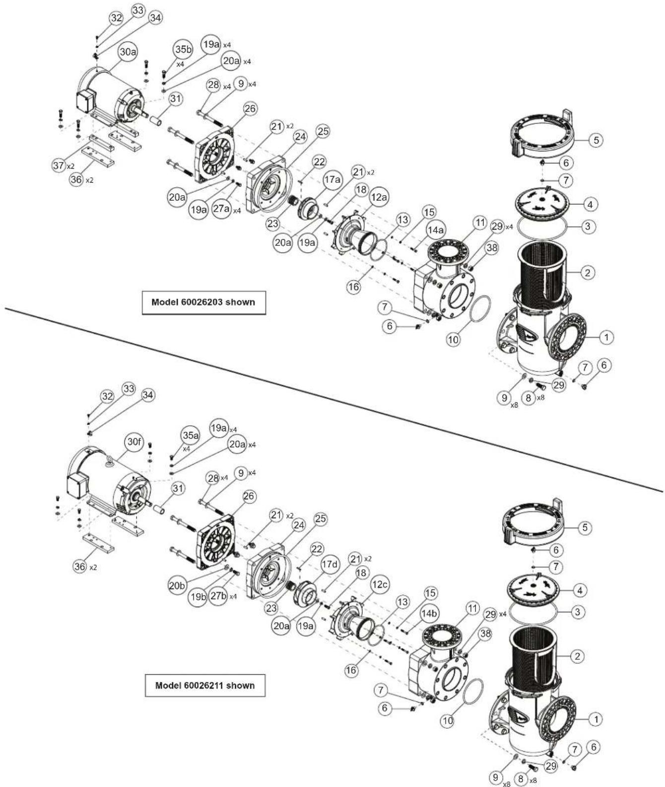 Jandy JCP053ATS - Section 8. Replacement Parts List - 1