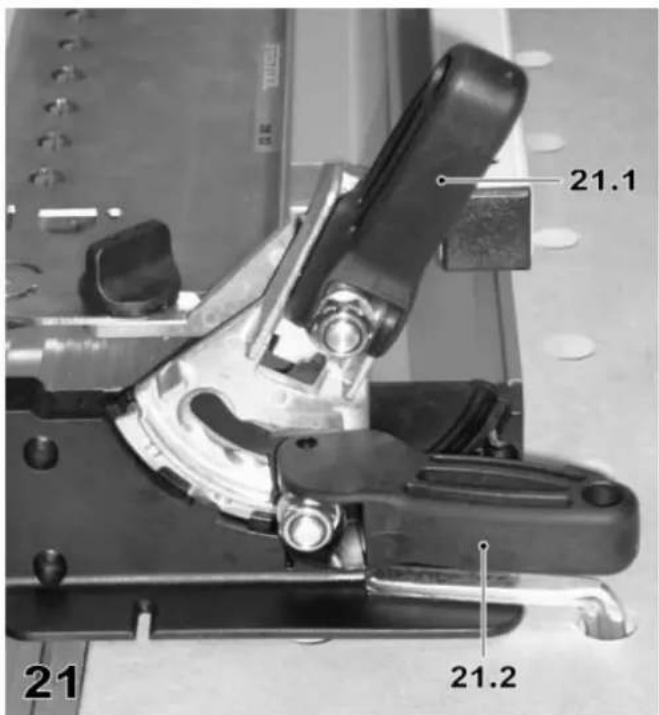 FESTOOL VS 600 GE - a) Einsetzen der Schablone - 1