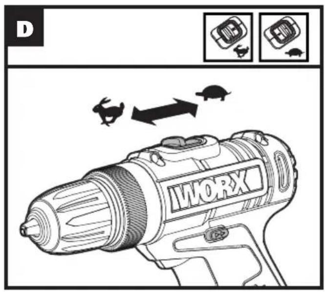 WORX WO7119 - 20V Cordless Drill Driver EN - 3
