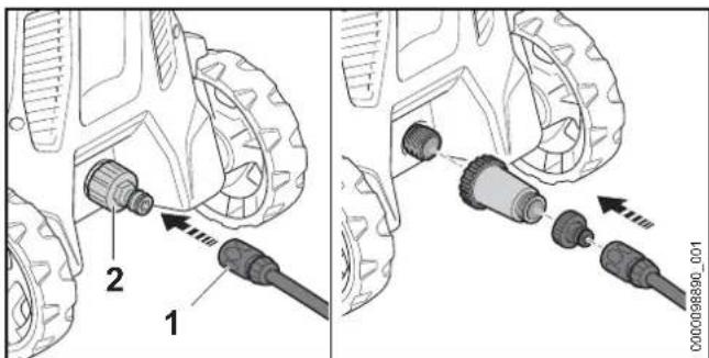 STIHL RE 80 - Connecting to a water source - 1