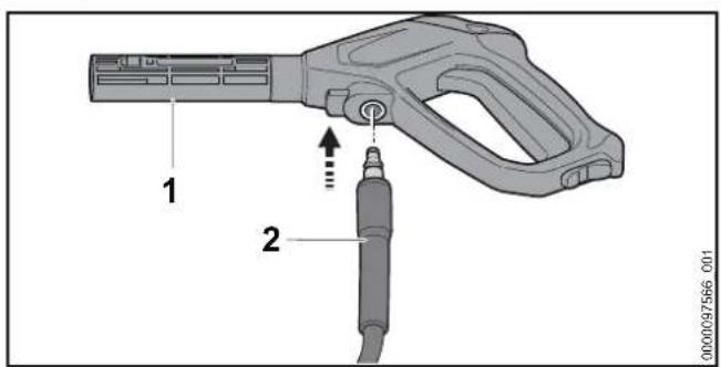 STIHL RE 80 - Spritzpistole anbauen und abbauen - 1