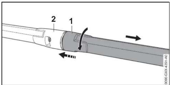 STIHL RE 80 - Removing the spray lance - 1