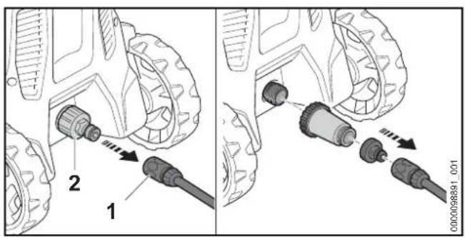 STIHL RE 80 - Connecting to a water source - 2