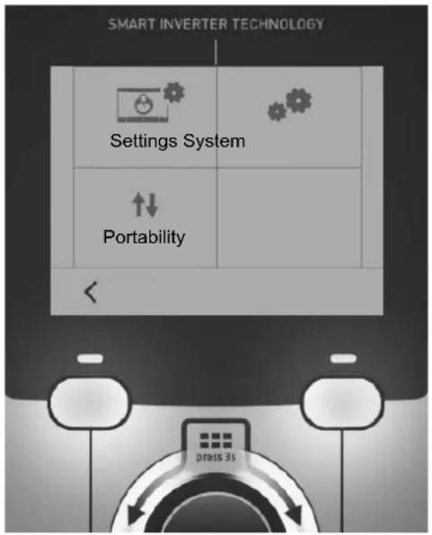 GYS Auto E2 - General menu - 1