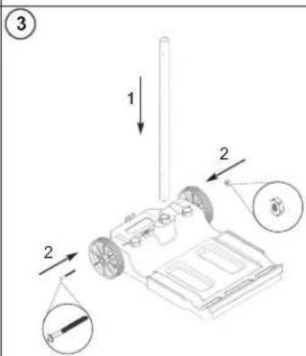 HAYWARD SharkVac XL Pilot - CADDY CART INSTRUCTIONS - SEE DIAGRAM - 4