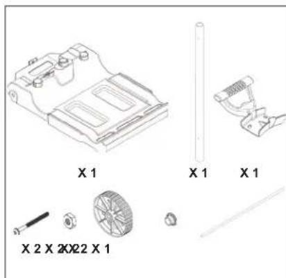 HAYWARD SharkVac XL Pilot - Instructions relatives au chariot de transport - VOIR schéma - 1