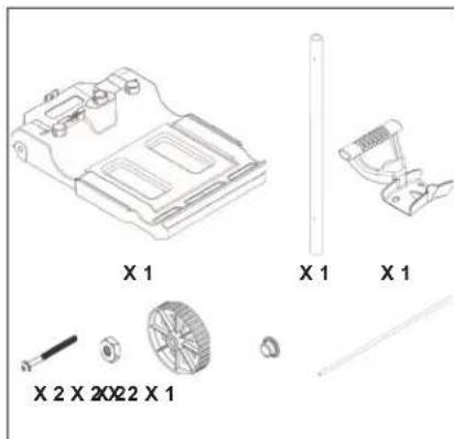 HAYWARD SharkVac XL Pilot - ISTRUZIONI PER IL MONTAGGIO DEL CARRELLO - FARE RIFERIMENTO ALL'ILLUSTRAZIONE - 1