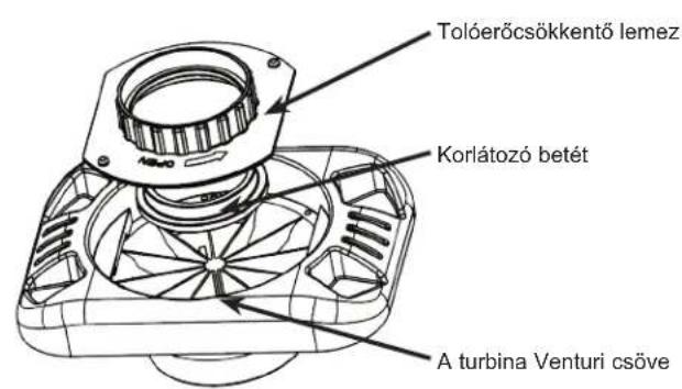 HAYWARD TigerShark QC - A tolóeröcsökkentő lemez felszerelése - 1