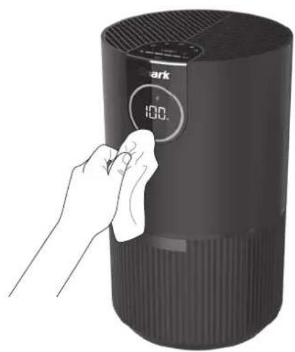 SHARK HP100EU - Schoonmaken buitenkant: - 1