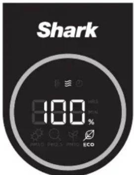SHARK HP100EU - Panneau de commande supérieur - 2