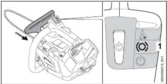 STIHL MSA 220 TCO - Sbloccare il freno catena - 1