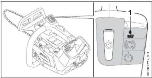 Technical diagram showing a device with labeled components and a close-up view of the device's internal structure.