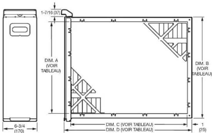 HONEYWELL F100F2020U - Dimensions - 1