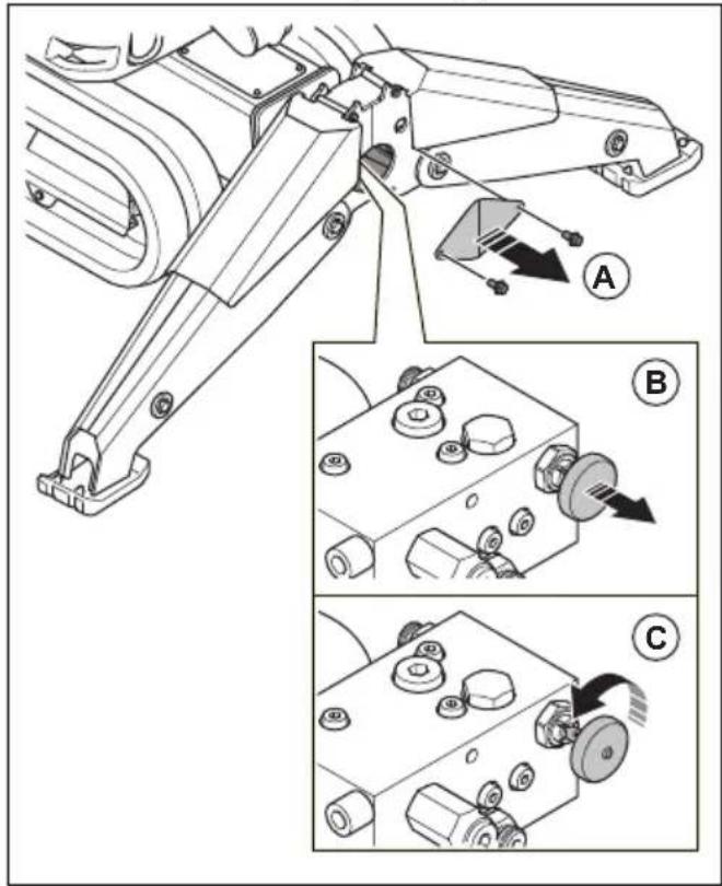 HUSQVARNA CEORA 544 EPOS - Retrait et installation des chenilles (DXR 275, DXR 305, DXR 315) - 1
