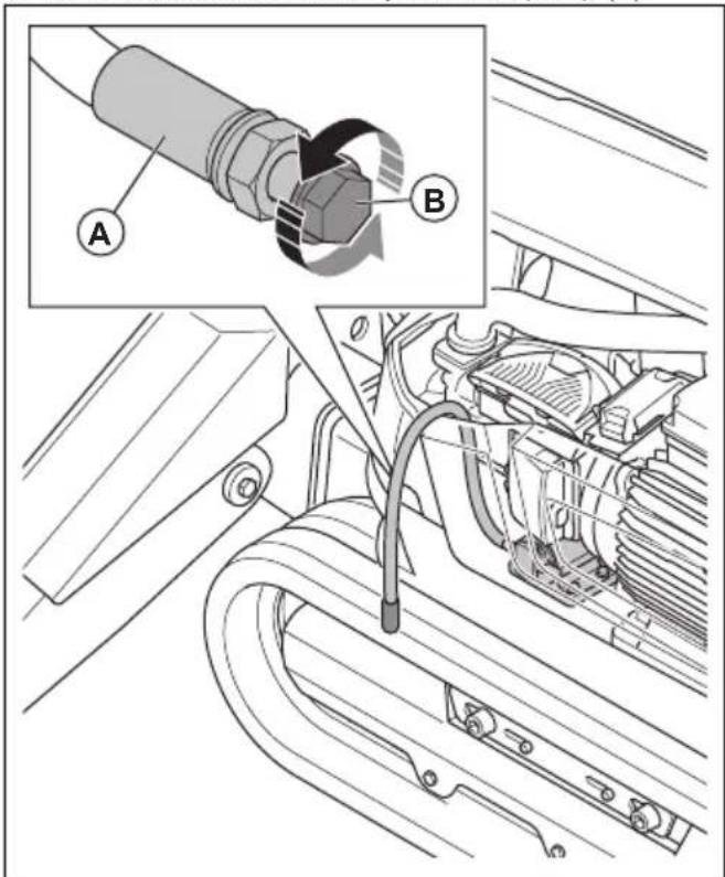 HUSQVARNA CEORA 544 EPOS - To fill the hydraulic oil (DXR 275, DXR 305, DXR 315) - 3