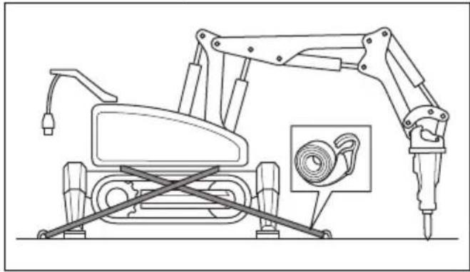 HUSQVARNA CEORA 544 EPOS - To attach the product to a transportation vehicle - 1
