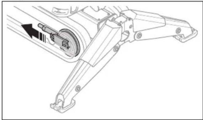 HUSQVARNA CEORA 544 EPOS - So entfernen und installieren Sie die Gleisketten (DXR 275, DXR 305, DXR 315) - 2