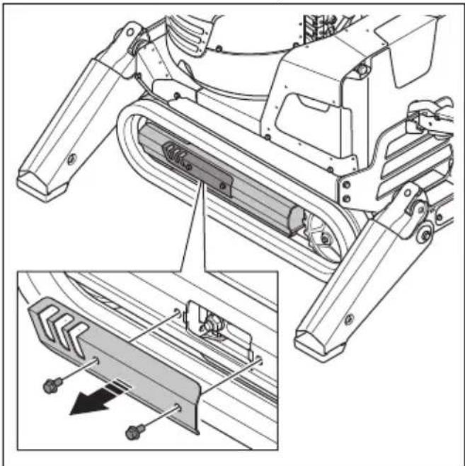 HUSQVARNA CEORA 544 EPOS - To manually adjust the caterpillar tracks tension (DXR 95) - 1