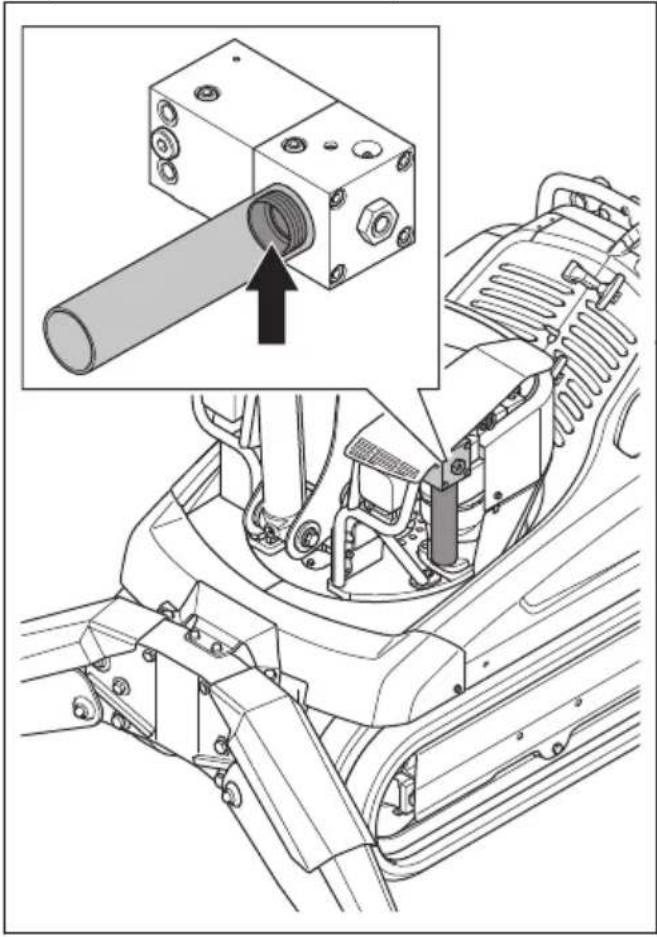 HUSQVARNA CEORA 544 EPOS - To do a check of the quantity of grease in the grease cartridge in the breaker grease pump (DXR 145) - 1