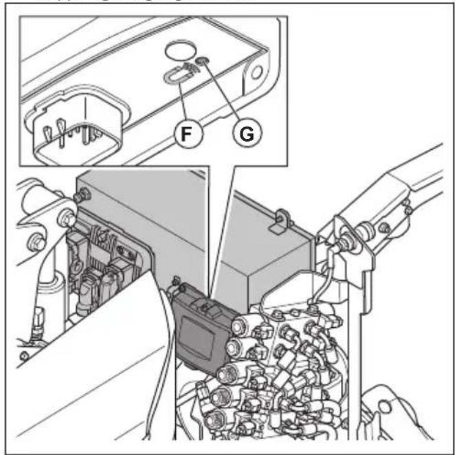 HUSQVARNA CEORA 544 EPOS - So führen Sie einen Kopplungsvorgang zwischen der Fernbedienung und dem Gerät durch (DXR 95) - 3