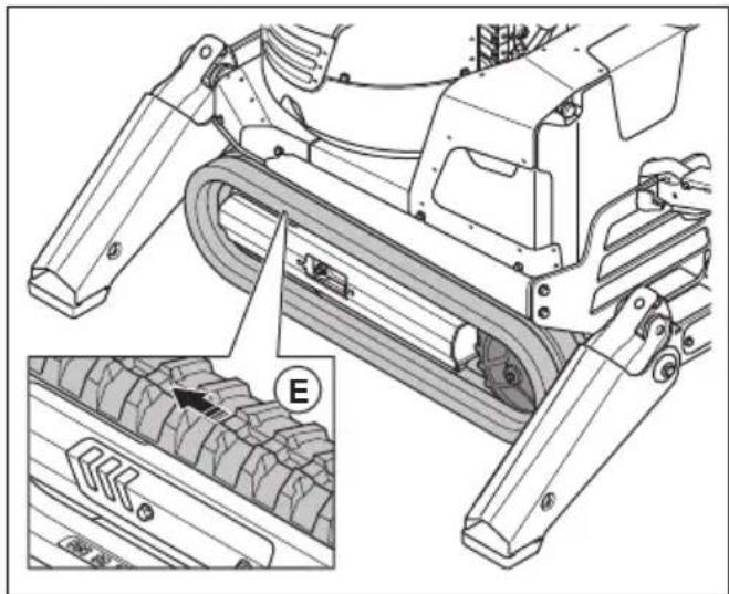 HUSQVARNA CEORA 544 EPOS - Retrait et installation des chenilles (DXR 95) - 4