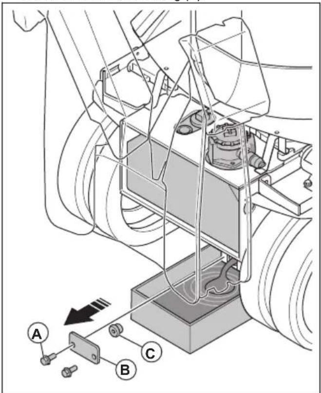 HUSQVARNA CEORA 544 EPOS - So lassen Sie das Hydrauliksystem ab (DXR 145) - 5