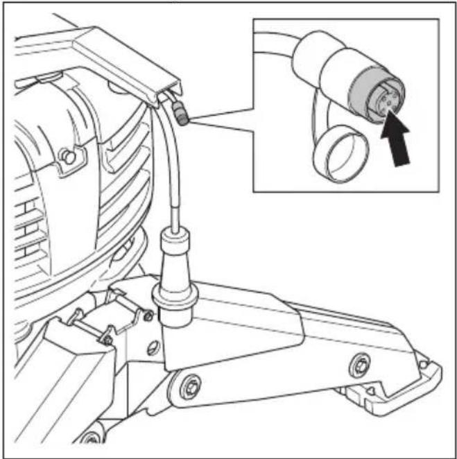 HUSQVARNA CEORA 544 EPOS - To connect the remote control to the product with a CAN bus cable (DXR 275, DXR 305, DXR 315) - 2
