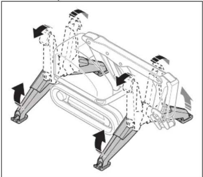 HUSQVARNA CEORA 544 EPOS - To clean the check valves for the caterpillar track tension (DXR 275, DXR 305, DXR 315) - 2