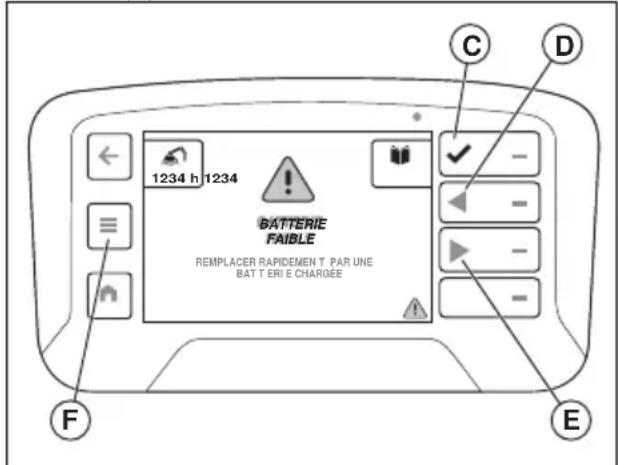 HUSQVARNA CEORA 544 EPOS - Messages à l'écran - 2