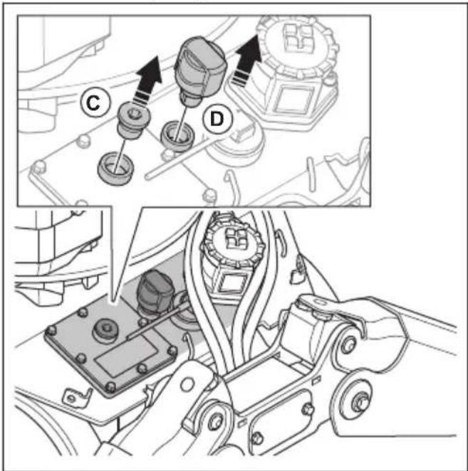HUSQVARNA CEORA 544 EPOS - Appoint d'huile hydraulique (DXR 95) - 4
