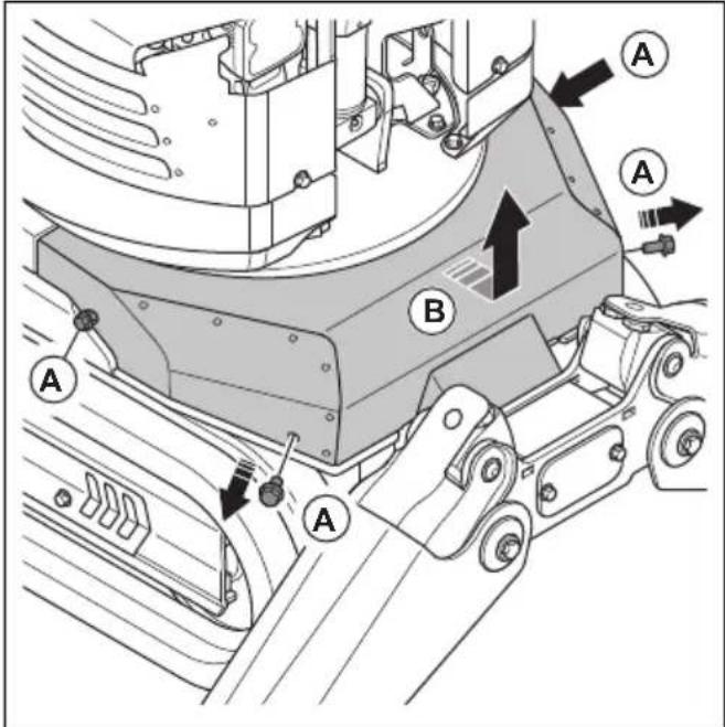 HUSQVARNA CEORA 544 EPOS - To fill the hydraulic oil (DXR 95) - 3