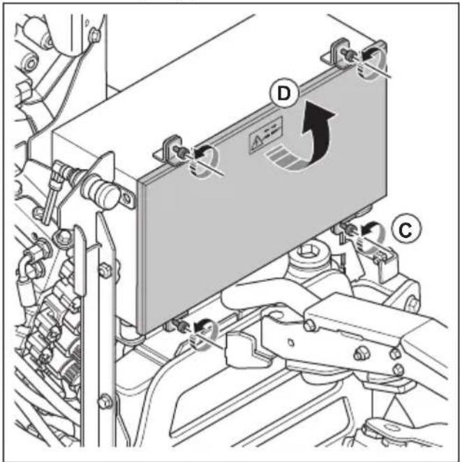 HUSQVARNA CEORA 544 EPOS - Remplacement d'un fusible (DXR 95) - 3