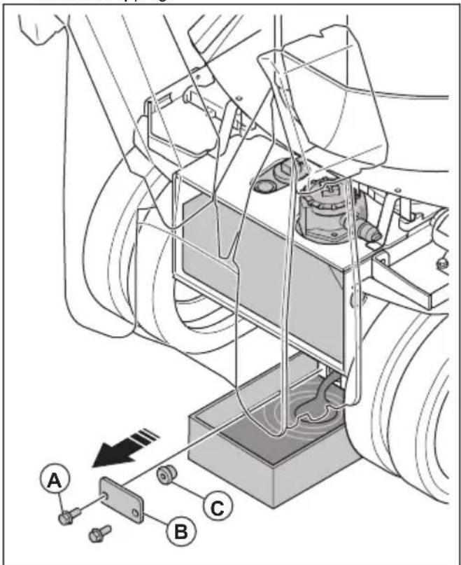 HUSQVARNA CEORA 544 EPOS - De hydraulische olie aftappen (DXR 145) - 5