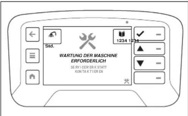 HUSQVARNA CEORA 544 EPOS - Wartungsmeldung „Wartung des Geräts erforderlich“ - 1