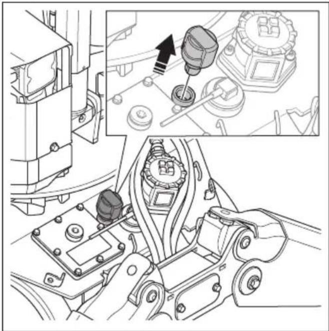 HUSQVARNA CEORA 544 EPOS - To replace the hydraulic oil filter (DXR 95) - 4