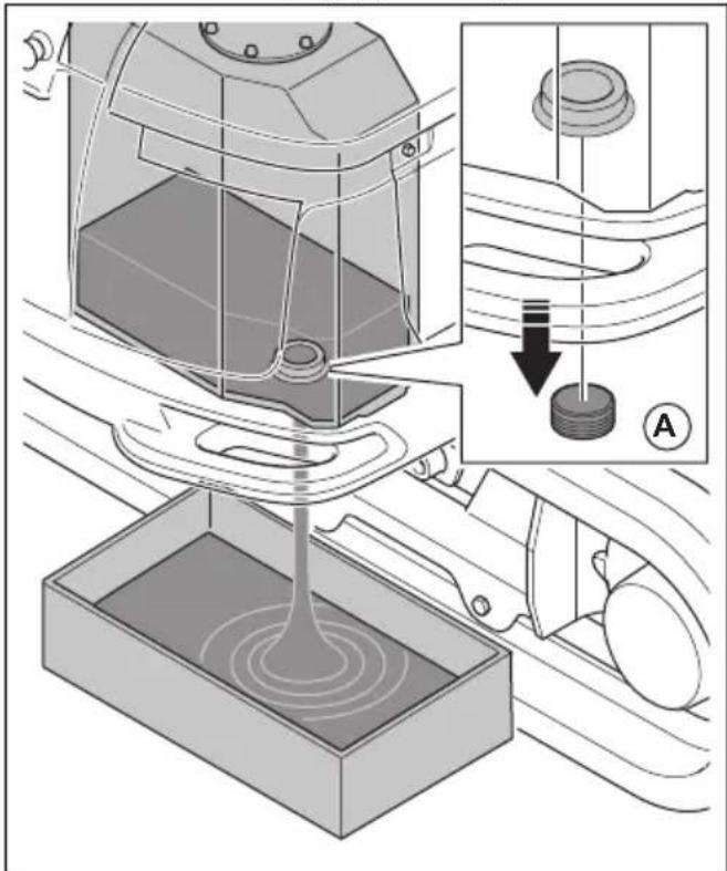 HUSQVARNA CEORA 544 EPOS - To drain the hydraulic oil (DXR 275, DXR 305, DXR 315) - 4