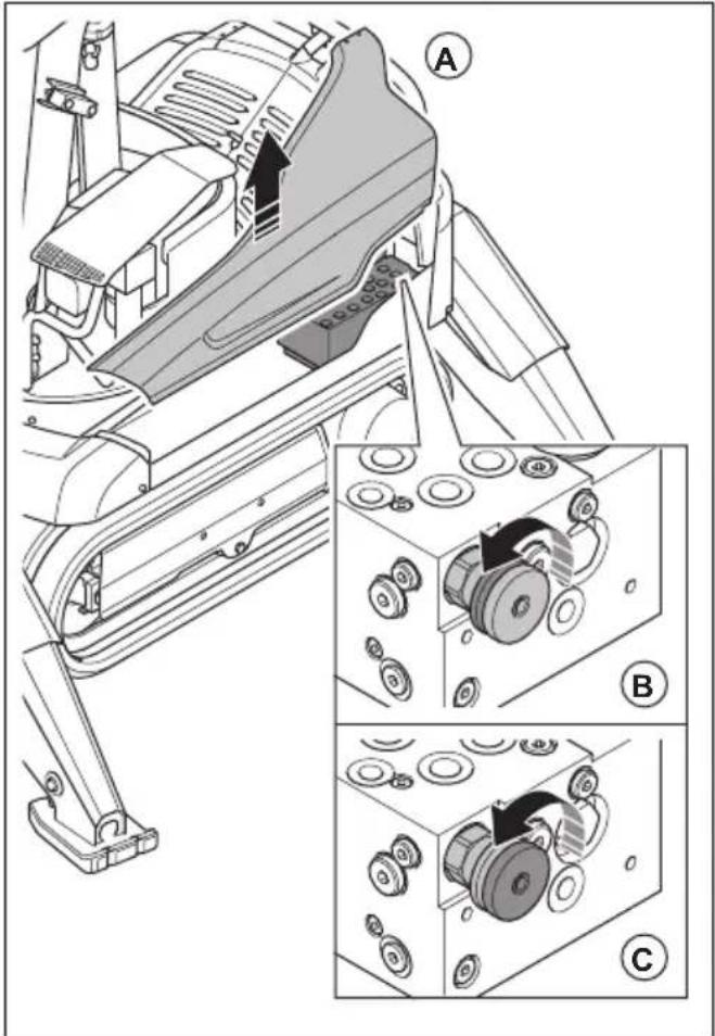 HUSQVARNA CEORA 544 EPOS - Retrait et installation des chenilles (DXR 145) - 1