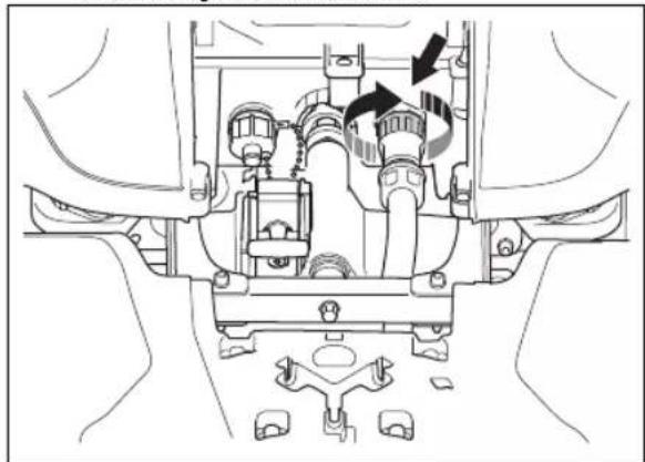 HUSQVARNA CEORA CS4 - Pour fixer le carter de coupe - 4