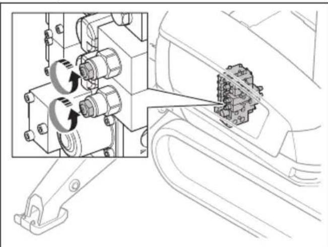 HUSQVARNA CEORA 546 EPOS - To operate the emergency lowering device (DXR 275, DXR 305, DXR 315) - 1