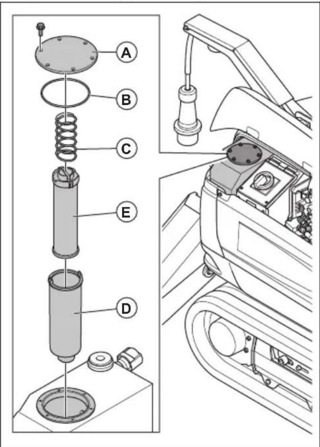HUSQVARNA CEORA 546 EPOS - So ersetzen Sie den Hydraulikölfilter (DXR 275, DXR 305, DXR 315) - 4