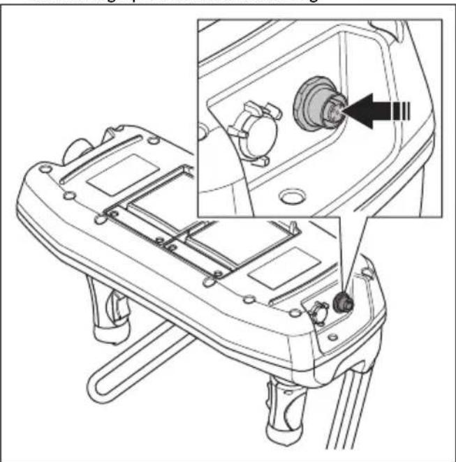 HUSQVARNA CEORA 546 EPOS - De afstandsbediening met een CAN-buskabel op het product aansluiten (DXR 95) - 1
