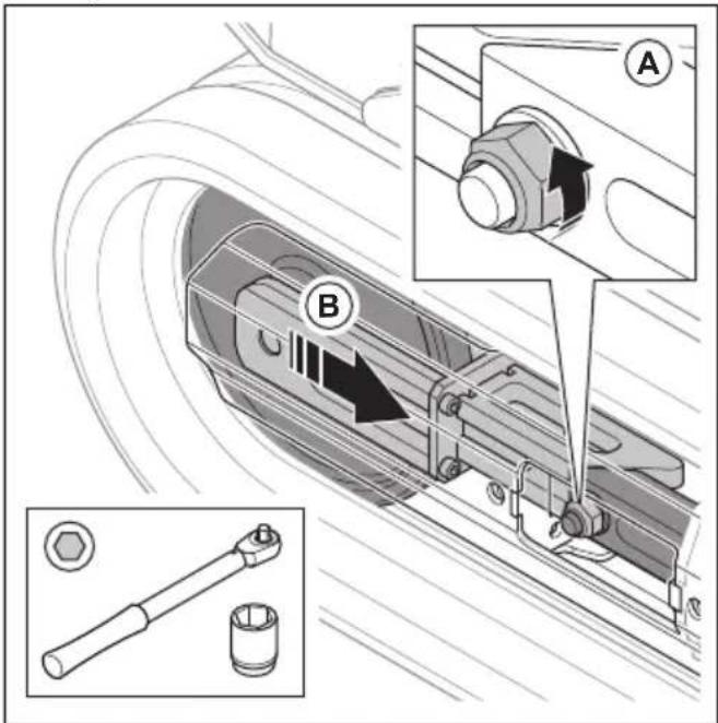 HUSQVARNA CEORA 546 EPOS - Retrait et installation des chenilles (DXR 95) - 2