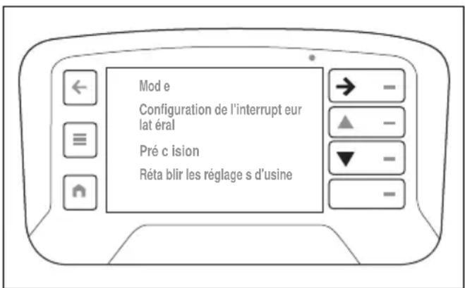 HUSQVARNA CEORA 546 EPOS - « Configuration du levier de commande » - 1