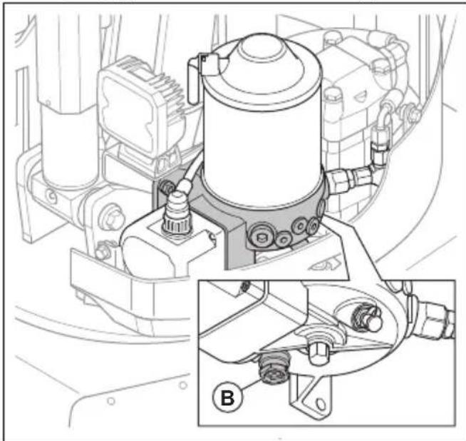 HUSQVARNA CEORA 546 EPOS - To do a check of the quantity of grease in the breaker grease pump (DXR 95) - 4