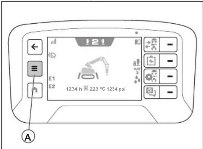 HUSQVARNA CEORA 546 EPOS - De procedure voor het automatisch spannen van de rupsbanden uitvoeren (DXR 145, DXR 275, DXR 305, DXR 315) - 1