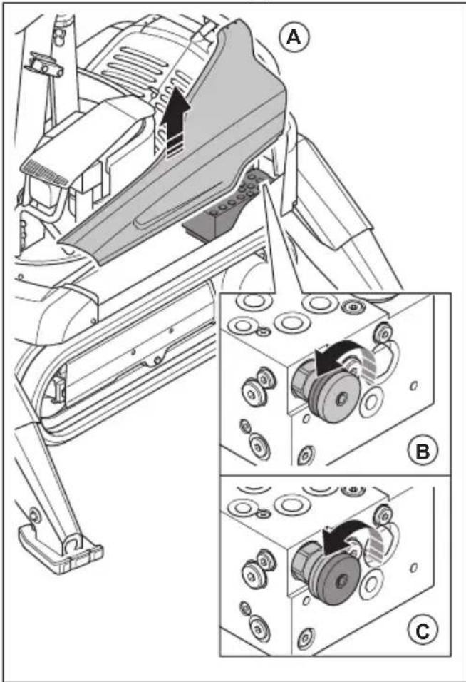 HUSQVARNA CEORA 546 EPOS - To remove and install the caterpillar tracks (DXR 145) - 1
