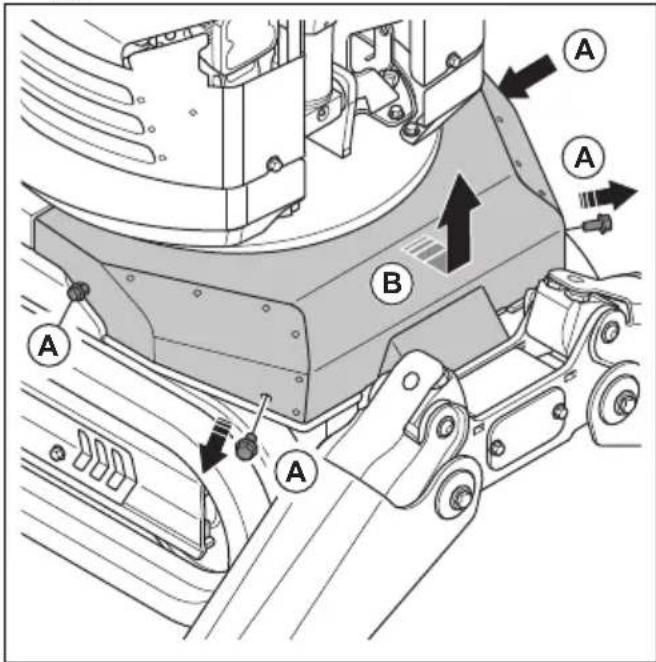 HUSQVARNA CEORA 546 EPOS - De hydraulische olie vullen (DXR 95) - 3