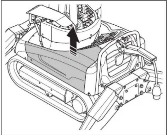HUSQVARNA CEORA 546 EPOS - To fill the hydraulic oil (DXR 145) - 4