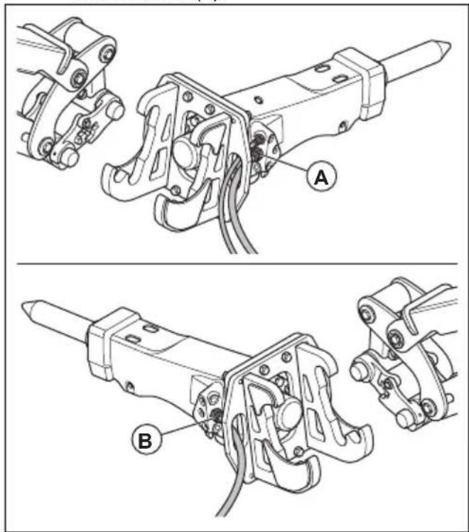 HUSQVARNA CEORA 546 EPOS - So montieren und demontieren Sie die Werkzeuge am Gerät (DXR 145, DXR 275, DXR 305, DXR 315) - 3